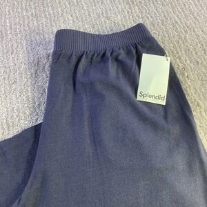 Splendid Collection Womens Wide Leg Lounge Pants Navy Blue‎ Size Medium NWT